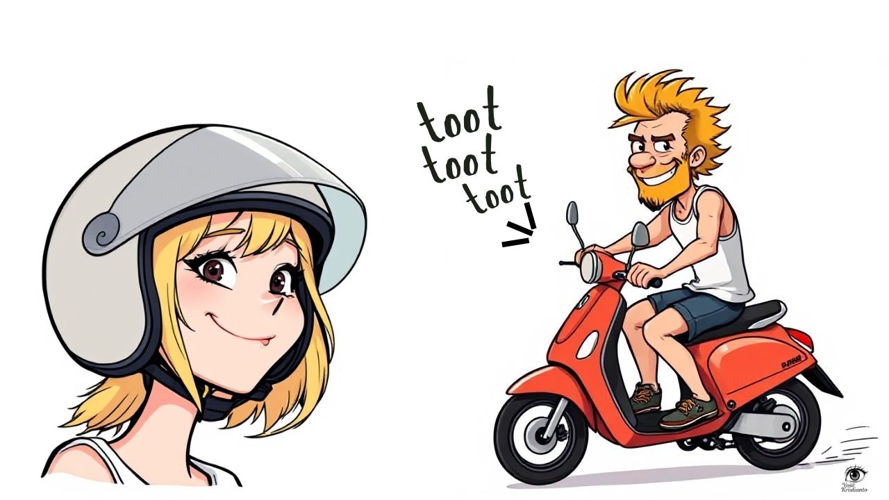honking in bali .